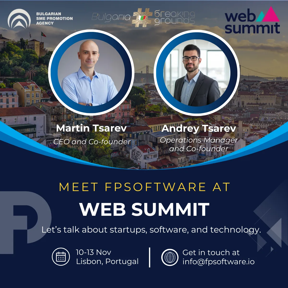 Invitation to meet us at WebSummit